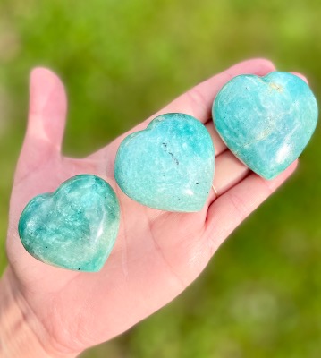 Cœur en Amazonite