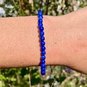 Bracelet Lapis-Lazuli  - perles 4 mm (qualité extra)