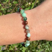 Bracelet Chrysoprase - Perles 6mm