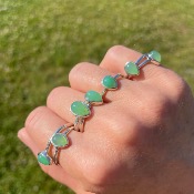 Bague Chrysoprase en Argent 925