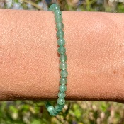 Bracelet Aventurine verte - perles 4 mm