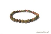 Bracelet Unakite - Perles 6mm 