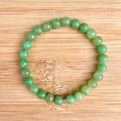 Bracelet en Chrysoprase - perles 7mm