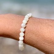 Bracelet en Nacre - Perles 6 mm 