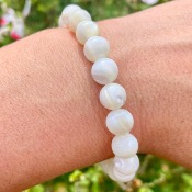 Bracelet en Nacre - perles 8 mm 